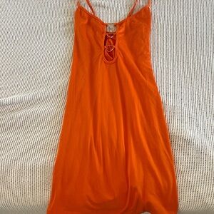 Orange Spaghetti Strap Top